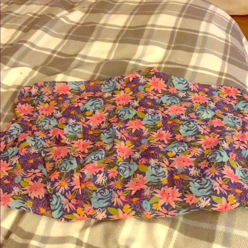 Colorful floral infinity scarf